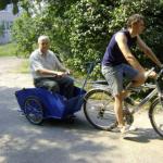 Одноколёсный велосипедный трейлер — велоприцеп своими руками
